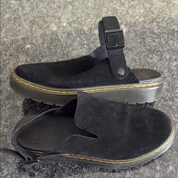 Dr. Martens Black Suede Buckle Slip-Ons - Picture 5 of 5